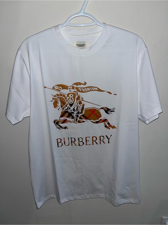 Burberry Other - Burberry White Short Sleeve Logo Graphic Tee with Brown Crest